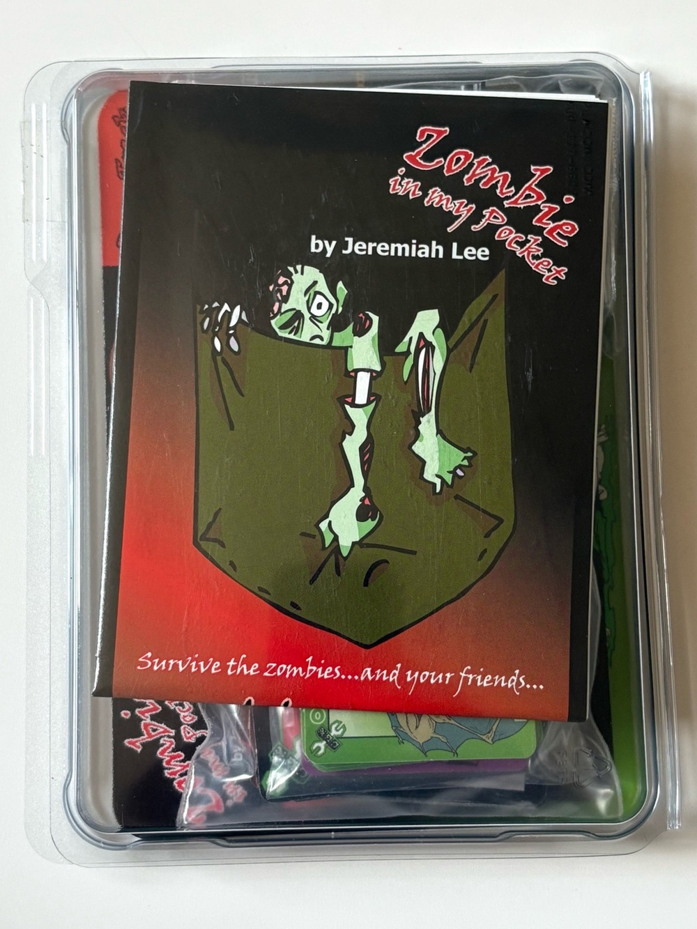 Zombie In My Packet Survival Board Game Cambridge Games Jeremiah Lee RARE SEALED